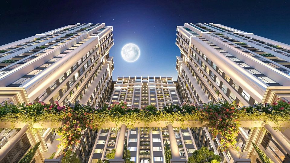 kiến trúc tòa Moonlight 2 An Lạc