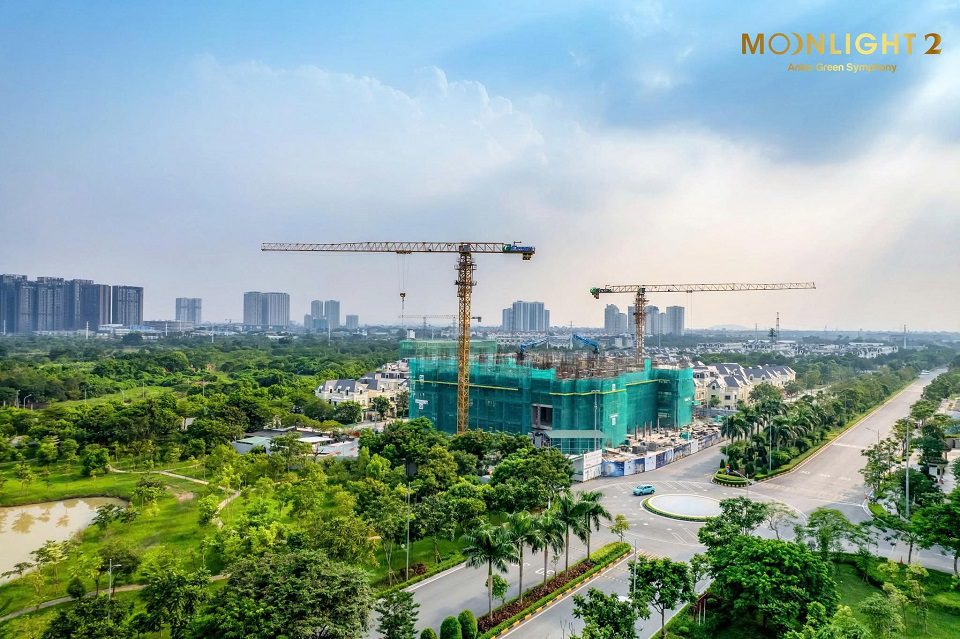 tiến độ tòa Moonlight 2 An Lạc